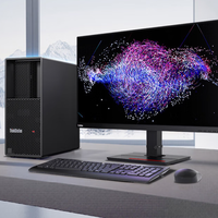 Kemasan Asli Komputer Workstation Tower Grafis Lenovo ThinkStation P3 Gen2 dengan U9-285K 64GB RAM 512GB+2T RTX5060-8G