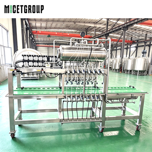 500-600 Flaschen pro Stunde Halbautomatische 8-Kopf Bierflaschen-Spül-, Füll- und Verschließmaschine 3-in-1 Abfüllanlage für Getränkefabriken - Product Image 5