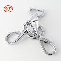 Mousqueton réglable multifonctionnel Xiang Peng en alliage de zinc noir robuste et durable avec logo laser, 20 mm, accessoires de mode