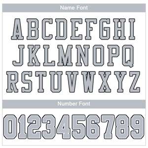 Custom <b>White</b> Silver-<b>Black</b> Classic Style Mesh Authentic <b>Football</b> Jersey - Product Image 3