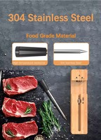 ISO9001 BSCI Thermomètres à viande Usine FDA Conception Brevet Certifié Smart APP Répéteur Thermomètre numérique sans fil