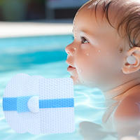 Vente en gros usine : Patchs adhésifs imperméables pour oreilles en gel de silicone et film PU respirant pour bébés, pour le bain quotidien et la natation