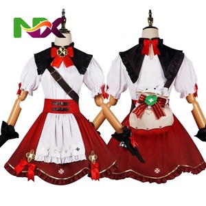 Disfraz de Mucama Lolita <span class=keywords><strong>Klee</strong></span> de Alta Calidad al por Mayor, Disfraces de Fiesta de Halloween, Disfraz de Anime, <span class=keywords><strong>Cosplay</strong></span> de <span class=keywords><strong>Genshin</strong></span> <span class=keywords><strong>Impact</strong></span> - Product Image 2