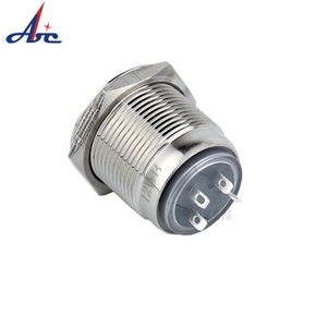 16 Mét thép không gỉ 12V Vòng màu xanh LED ON-OFF kim loại ngắn trên Off <span class=keywords><strong>push</strong></span> <span class=keywords><strong>button</strong></span> <span class=keywords><strong>Switch</strong></span> với biểu tượng điện - Product Image 2