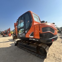 Excavatrice Doosan DX75LC-9C confortable et sûre, pelle compacte DX75 de fabrication coréenne, mini pelle sur chenilles Doosan 75, prix avantageux