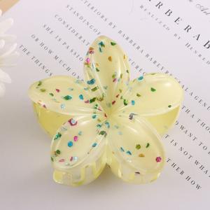 Pinzas de Pelo de Moda al por Mayor para Mujer, Accesorios Geométricos, Dulces y Coloridos, con Forma de Huevo y Flor, de Plástico - Product Image 3