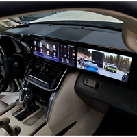 Lecteur multimédia automobile à double écran 24,6 pouces CarPlay Android Auto pour Toyota Land Cruiser LC300 2021-2025 Nouvelle mise à niveau Plug and Play