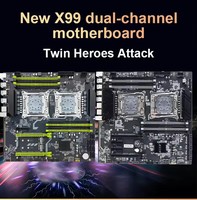 Kit informatique de jeu PC Combo LGA 2011-3 DDR4 avec processeur Intel X99 double CPU, carte mère électronique