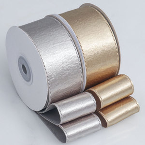 Cinta de Satén Suave de 40MM, Color Sólido, Borde Repujado, de una Sola Cara, <span class=keywords><strong>para</strong></span> Decoración de Lazos <span class=keywords><strong>para</strong></span> el Cabello, Mercancía Disponible - Product Image 1