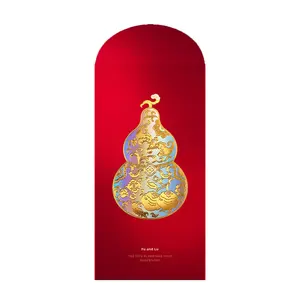 2025 año serpiente gama alta Año Nuevo creativo dinero <span class=keywords><strong>de</strong></span> la suerte <span class=keywords><strong>sobres</strong></span> personalizable empresa Logo terciopelo rojo Kraft caja <span class=keywords><strong>de</strong></span> regalo - Product Image 5