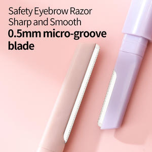 Новый тренд 2 в 1 острый, но Гладкий триммер для бровей бритва с двойным лезвием для ухода за бровями - Product Image 3