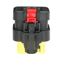 776494-3 AMPSEAL16 Connecteur étanche femelle jaune 8 broches de type SMT pour connexion de câblage de carte PCB