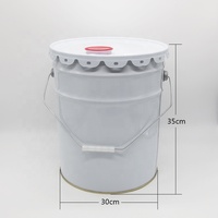 10L 15L 20L 25L Étain Métal Peinture Seau Vide Fer Seau pour Graisse
