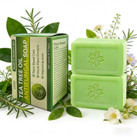 Savon solide à la glycérine naturelle fait à la main 100% biologique au thé vert pour adultes, hydratant aux herbes, tous types de peau