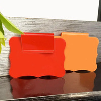 Étiquettes de panier en PVC colorées, clips effaçables, étiquettes de prix amovibles, marqueurs suspendus 7 cm imprimés UV pour étagères