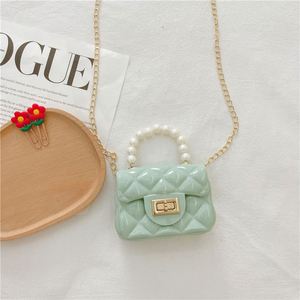 Bolso de Mano Mini Casual para Niñas, Colorido, con Asa en Forma de Cruz, Estilo Jelly, Moderno, para la Playa - Product Image 2