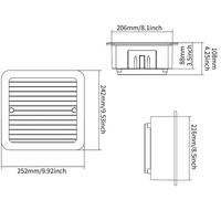 Ventilateur d'évacuation latéral 220V de haute qualité pour caravane et camping-car, prix usine OEM