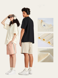 Fabricant de vêtements MT2764, impression personnalisée, broderie, t-shirts unis en coton 100% 260 g/m², surdimensionnés pour hommes - Product Image 5