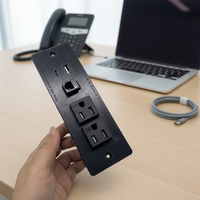 Sıcak Fırsatlar ABD/Kanada Mobilyaları Ev/Otel/Ofis İçin Usb Girişli 1-3 Metrelik Çift Prizli Güç Üniteleri