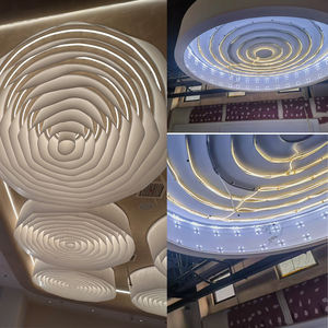 Candelabro de decoración de techo de papel texturizado francés ignífugo <span class=keywords><strong>Aeco</strong></span> de nuevos materiales para salón de banquetes - Product Image 4