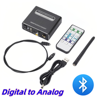 USB Bluetooth 5.0 Récepteur DAC Numérique vers Analogique Fibre Optique Convertisseur Audio Coaxial Adaptateur Lecture Microphone Décodeur Audio