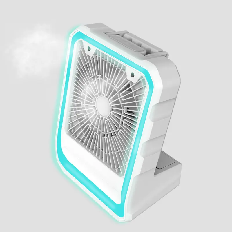 DC Cá Nhân Mạnh Mẽ Xách Tay Có Thể Sạc Lại Điện Cầm Tay Fan Mini Fan Với Nước Sương Mù