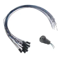 Douille de lampe G4, 10-50 pièces, 10cm 20cm 30cm 50cm 100cm, blanc noir, 12V 220V, support de lampe G4 pour éclairage LED, cristal, halogène B B