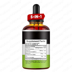 Offres Spéciales <span class=keywords><strong>1000</strong></span> UI vitamine D3 K2 gouttes magnésium zinc MCT huile complément alimentaire liquide pour le soutien immunitaire femmes enceintes sûres - Product Image 2