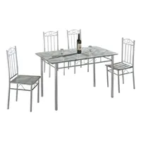 High qualität große rechteck solide holz Modern esstisch designs Dinning Room Furniture 4-person tisch und stuhl set