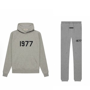 Ropa para Hombre, Conjunto de Sudadera con Capucha y Pantalones Deportivos de Alta Calidad, 100% Algodón, Estilo Urbano, ESSENTIALS 1977 - Product Image 5