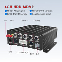 4G GPS 1080P MDVR CMSV6 720P Car Dash Cam DVR 8-Channel CCTV System 4 Dome 4 Bullet Cameras for Trailer Truck Bus Surveillance