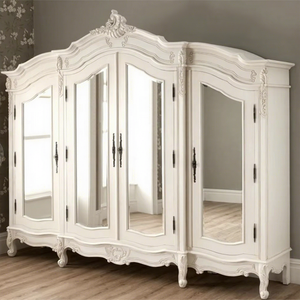 Classical Modern <b>Wardrobe</b> for Bedroom Furniture Set Premium Teak Wood Handmade Wooden Wardob For Bedroom Set USA - Product Image 1