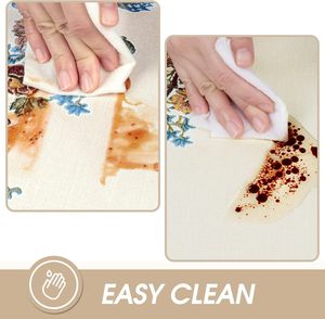 Luxury Simple <b>Square</b> PVC Polyester Nonwoven Printed Floral Dining <b>Tablecloth</b> Oilproof Waterproof Eco-Friendly Reusable for Home - Product Image 4