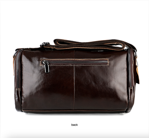 Sac à bandoulière en cuir de vache véritable Andong pour hommes, grande capacité, bandoulière réglable, sac messager, sac à main - Product Image 3