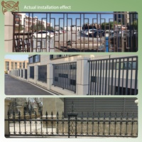 Clôture de protection moderne en alliage d'acier DIY, étanche, pour cour, villa, balcon, appartement, usage extérieur