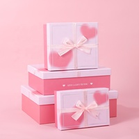 Emballage de boîte de base et de couvercle personnalisé Boîte cadeau de luxe Proposition de demoiselle d'honneur Emballage de boîte cadeau sucrée avec ruban