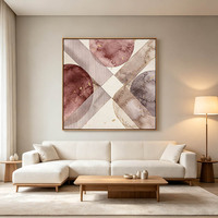 Peinture abstraite à l'aquarelle dorée sur toile encadrée, faite à la main, contemporaine, texturée, moderne, grande taille, décoration murale pour salon