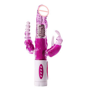 Elektrischer G-Punkt Dildo Form Vagina Klitoris Masturbation Sexspielzeug Kaninchen <span class=keywords><strong>Vibrator</strong></span> Mit Anal Extender - Product Image 3