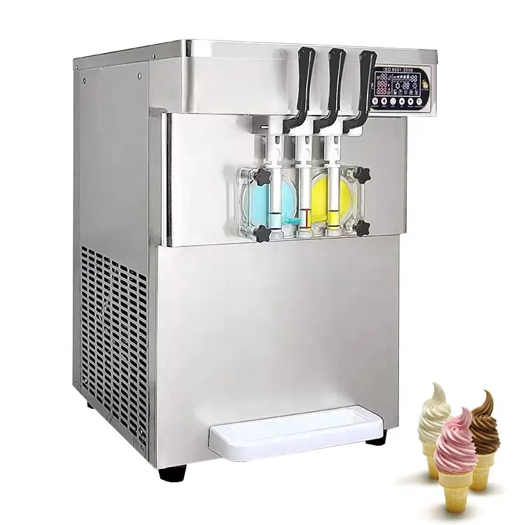 최고의 품질 냉동 커스터드 기계 휴대용 소프트 서브 아이스크림 기계 가격 소프트 서브 아이스크림 만드는 기계