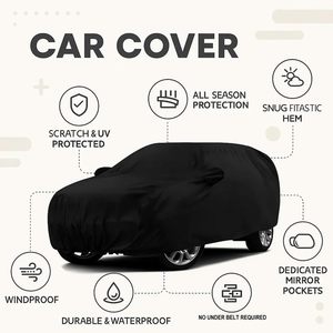 Funda para Coche de Alta Calidad al por Mayor con Logotipo Personalizado, Forro Polar Suave, Funda Elástica Antipolvo para Coche, Uso en Interiores - Product Image 2