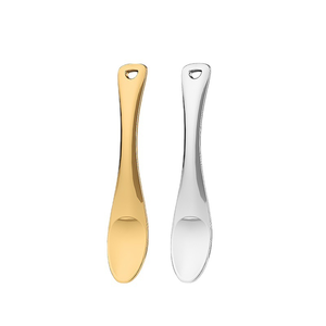 DF313 Espátula Mezcladora de Maquillaje de Aleación de Zinc, Personalizada, Pequeña, Dorada, para Mezclar Cremas Cosméticas, Herramienta para Aplicar Cremas - Product Image 5