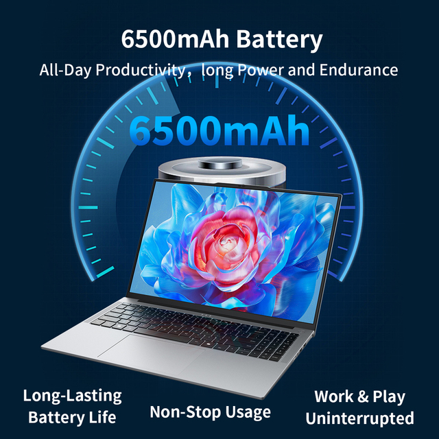 Factory Supply 16 Inch AMD CPU with Notebook 16GB DDR4 RAM Customizable for Global Market