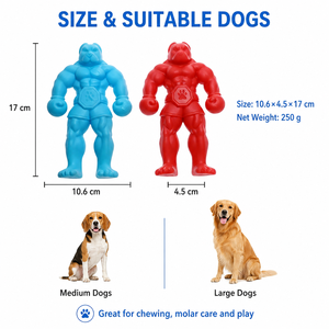 Juguetes Resistentes para Perros de Nailon Ecológico Balboa, con Sabor a Carne, Duraderos, Indestructibles, para Limpieza Dental, para Perros Agresivos - Product Image 4