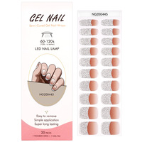 Huizi Nail Supplier – Nouveaux autocollants pour ongles semi-durcis 3D écologiques, non toxiques et longue durée, pour Noël