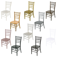 Chaise Chiavari en résine dorée classique, empilable, portable, pour événements extérieurs, hôtels, mariages, capacité 450 kg, vente en gros