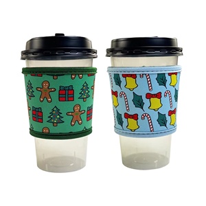 12-24oz cà phê cup tay áo chủ Neoprene 4mm coozies cup tay áo cho Hot & đồ uống lạnh - Product Image 1