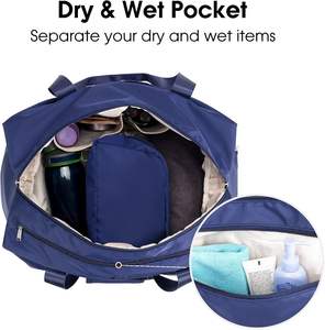 Muestra Gratuita, Bolsa de Yoga Personalizada con Logotipo, Pequeña, Blanca, Impermeable, de un Solo Hombro, para Gimnasio y Deportes, con Bolsillo - Product Image 3