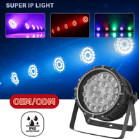 Luz LED RGBW 4 en 1 de 24x10W, Resistente al Agua IP65, con Múltiples Lentes, DMX, Activación por Sonido, Iluminación Dinámica para Escenarios Exteriores