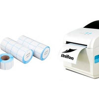 Rollo de Etiquetas Adhesivas de Plástico Impermeables de 50x25mm, Etiqueta de Código de Barras Térmica Directa de 2x1 Pulgadas (80mm), Resistente al Aceite para Uso en Supermercados y Tiendas de Comestibles