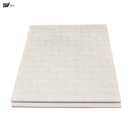 Panneaux muraux en PVC blanc léger, modernes, écologiques, ignifuges et imperméables, 300 mm, légers, à emboîtement, pour salle de bain, design graphique